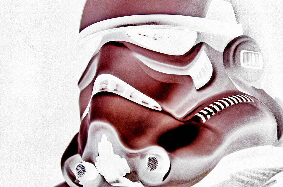 Star Wars Photograph - Stormtrooper Helmet 23 by Micah May