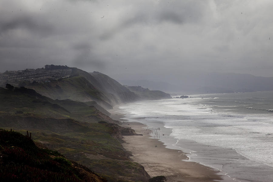 Stormy Afternoon Along the Pacific Coast Photograph by Robert Camp