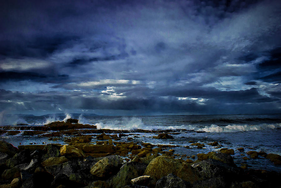 Stormy Beach Photograph by Joseph Hollingsworth
