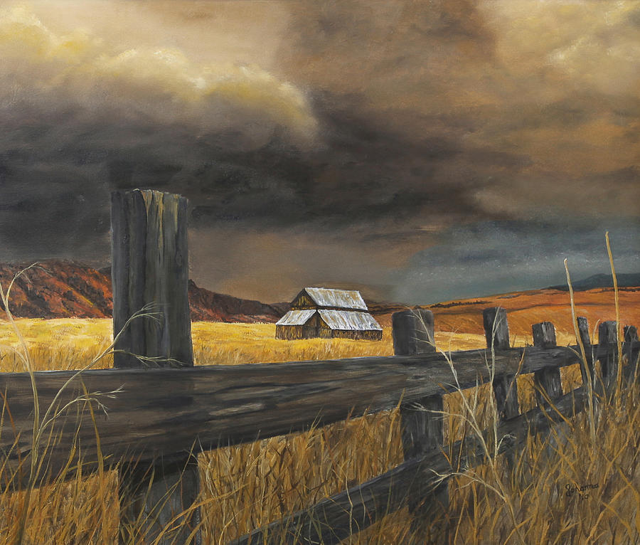 Stormy Clouds Painting by Johanna Lerwick