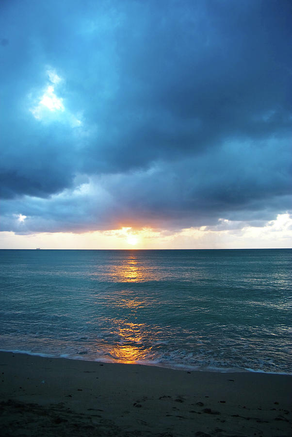 Stormy Clouds Seascape At Sunset Photograph by Jaminwell Stormy Clouds Seascape At Sunset Photograph by Jaminwell