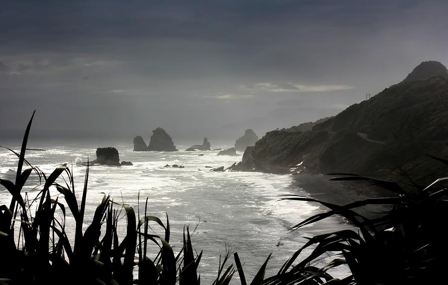 Stormy Coast New Zealand Photograph