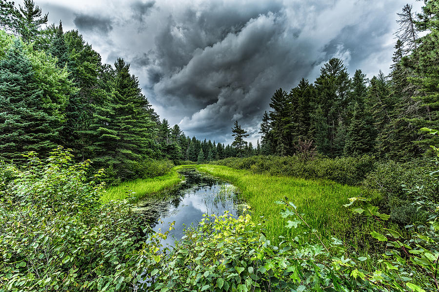 Northern Wisconsin Photograph - Stormy Creek by Jeffrey Ewig