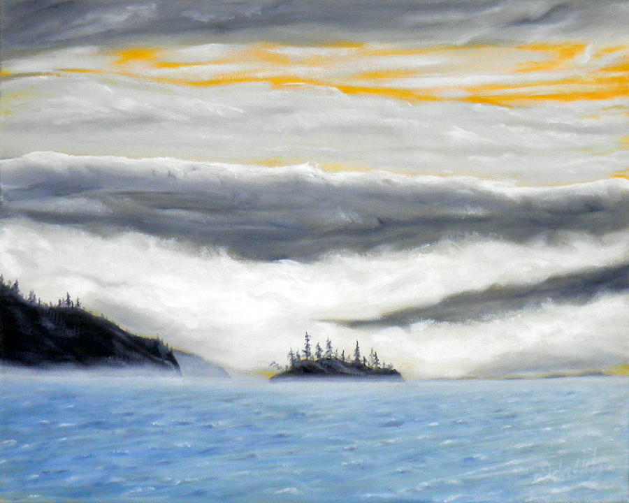 Stormy Day Painting by Ida Eriksen