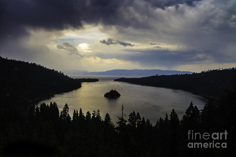 Stormy Emerald Bay Photograph by Mitch Shindelbower