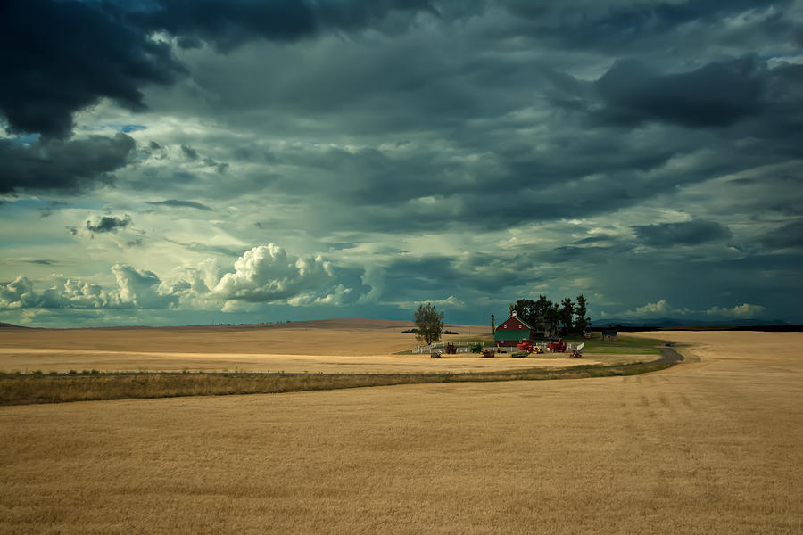 Stormy Farm Photograph by Randall Branham