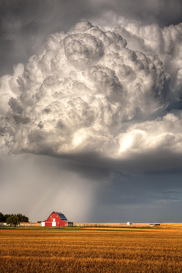 Stormy Homestead Barn Photograph by Thomas Zimmerman
