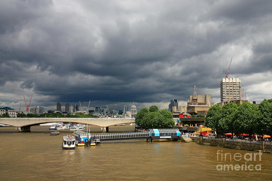Stormy London - South Bank Photograph by Jeremy Hayden