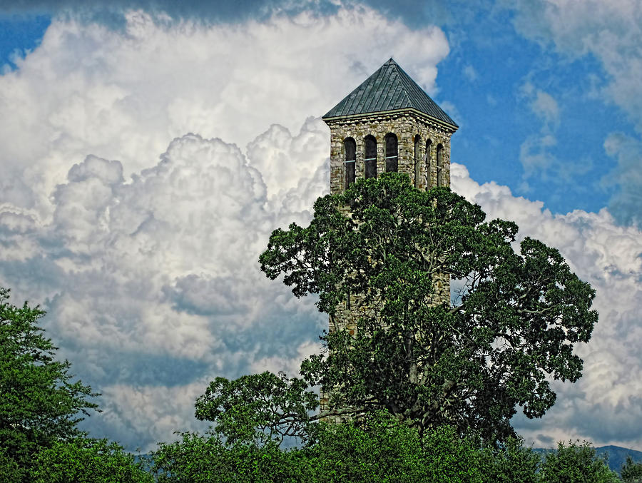 Tree Photograph - Stormy Luray Singing Tower by Lara Ellis