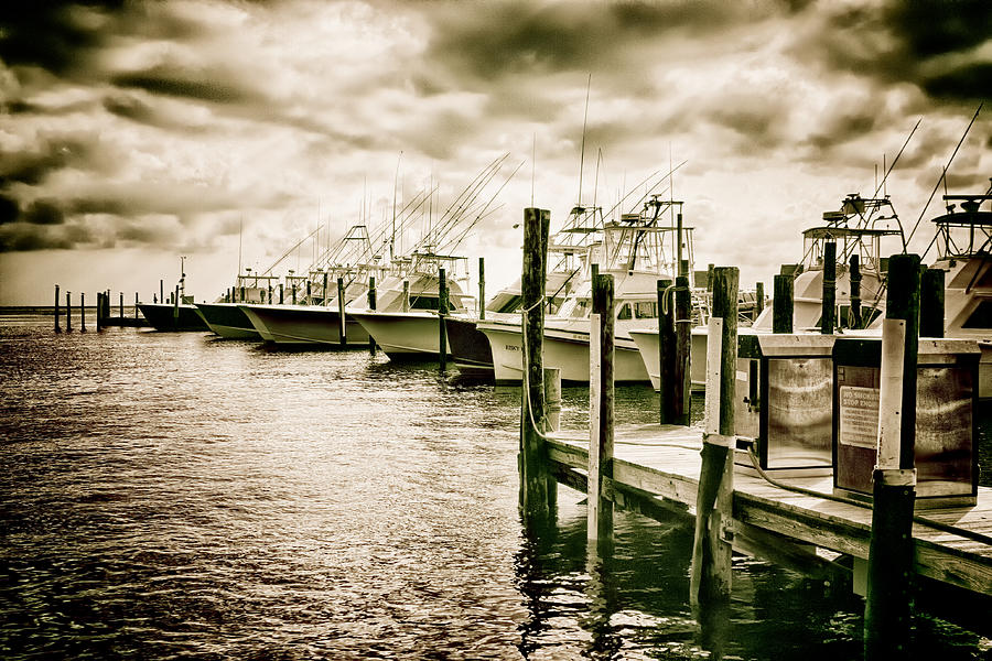 Stormy Marina on the Outer Banks Photograph by Dan Carmichael