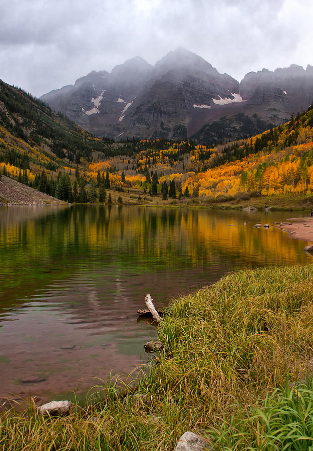 Stormy Maroon Bells Photograph by Ronda Kimbrow