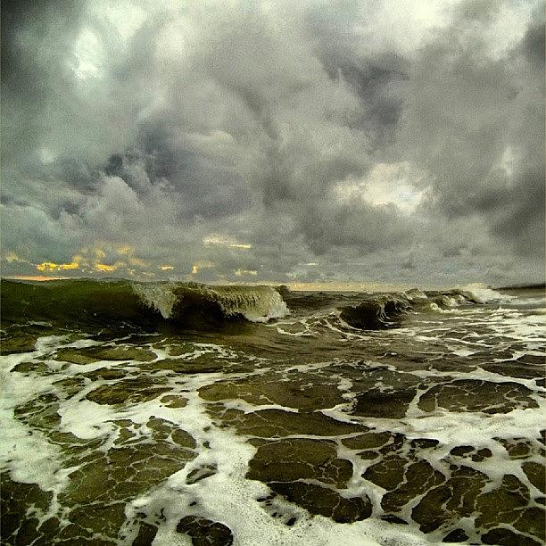 Beach Photograph - Stormy Morning Sky by Jeff D