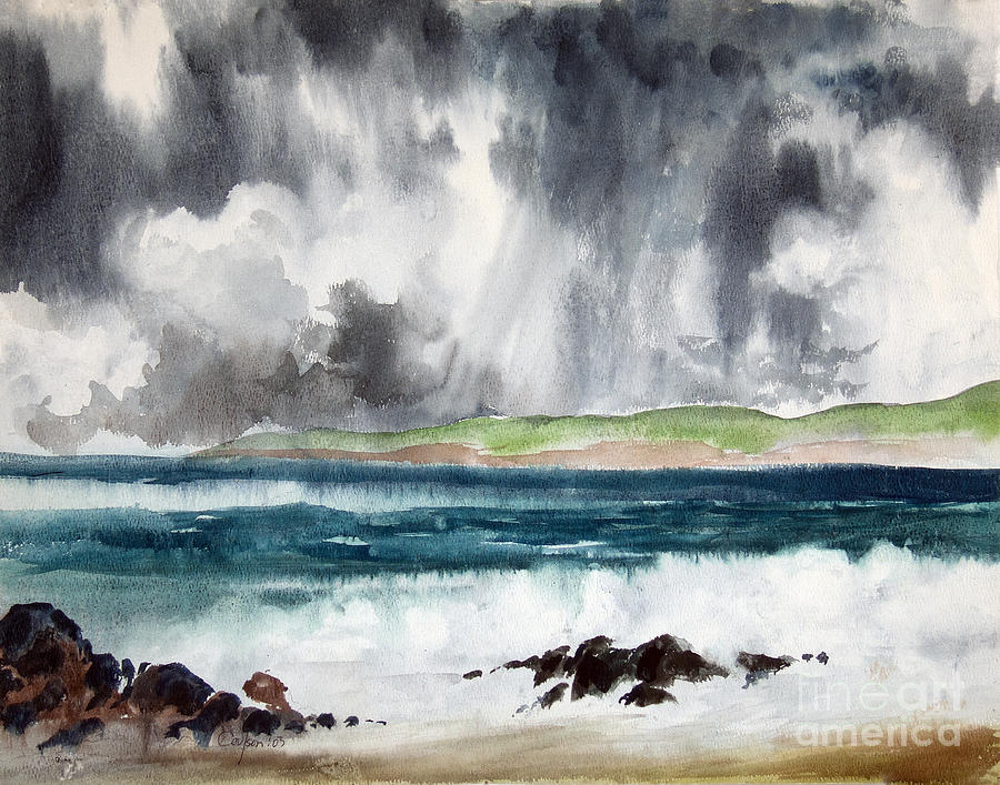 Ocean Painting - Stormy Ocean by Anthony Coulson