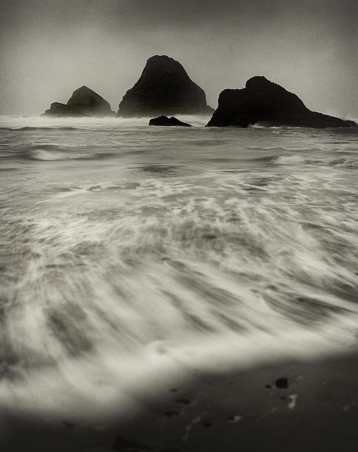 Stormy Ocean Shore Photograph by Zeb Andrews
