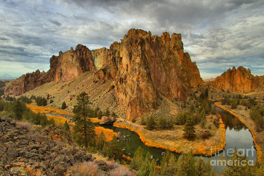 Stormy Over Smith Rock Photograph by Adam Jewell