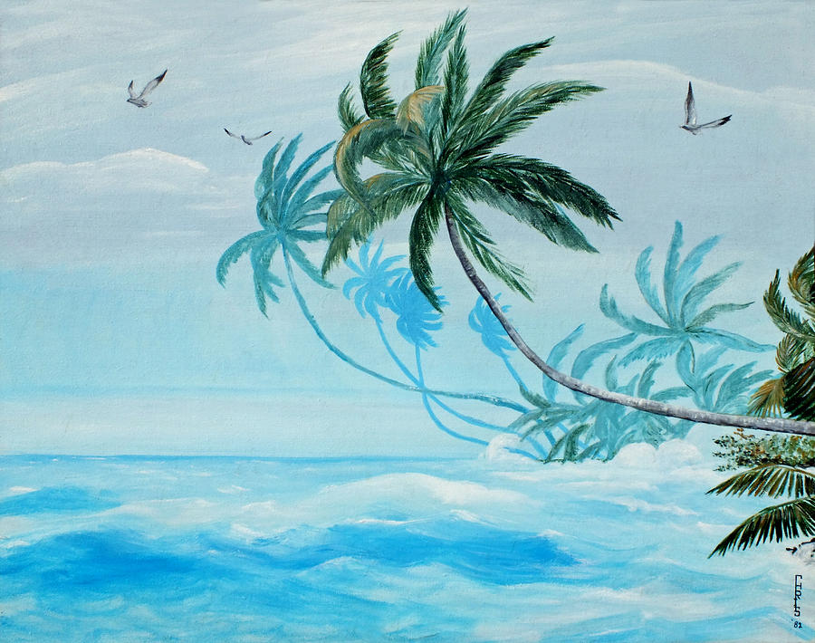Stormy Palms Painting by Duane McCullough
