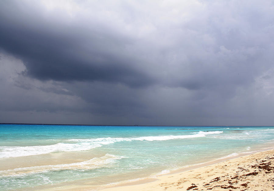 Stormy Playacar Beach - Playa Del Carmen - Mexico Photograph by Alina ...