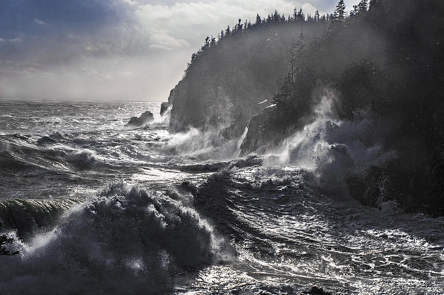Stormy Seas at Gullivers Hole Photograph by Marty Saccone