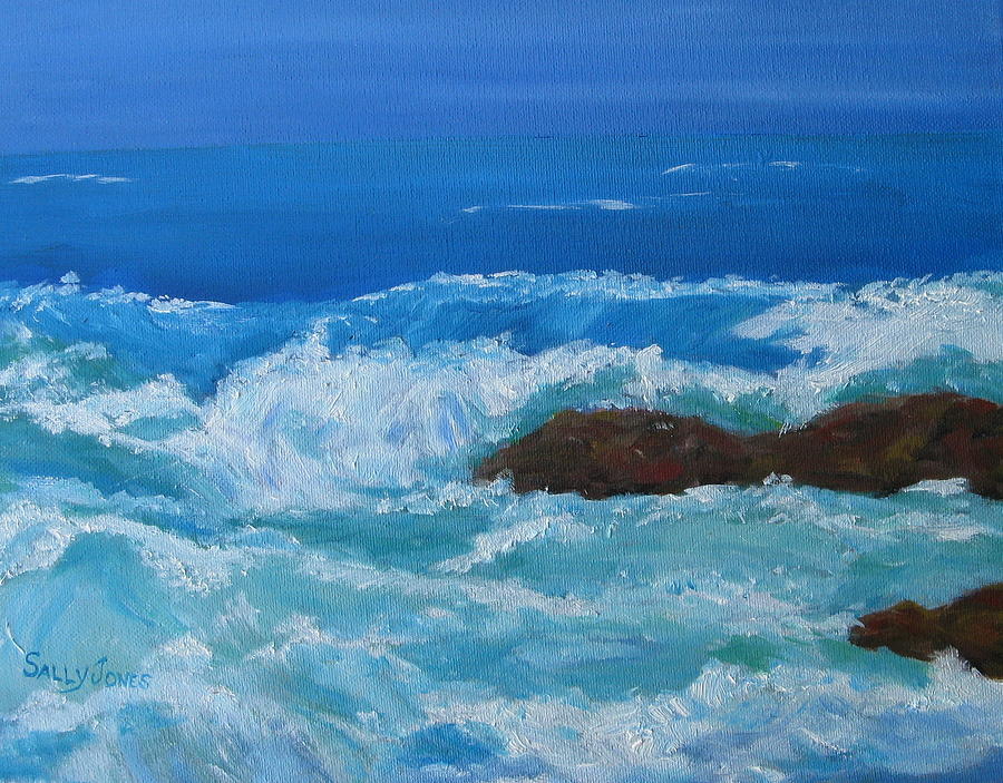 Stormy Seas Painting by Sally Jones - Fine Art America