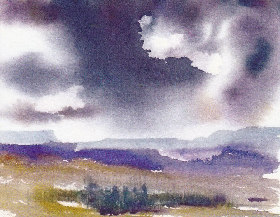 Stormy Skies Painting by Anne Duke