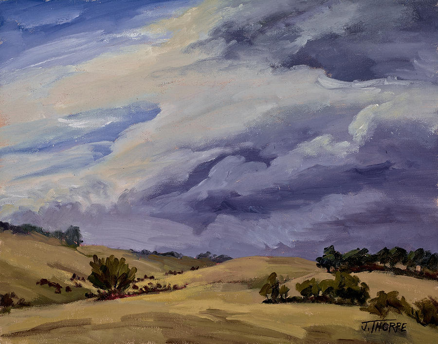 Stormy Skies Painting by Jane Thorpe