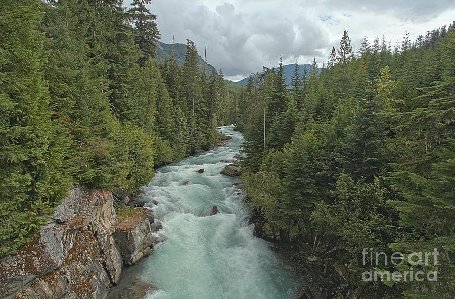 Stormy Skies Over The Cheakamus River Gorge Photograph by Adam Jewell