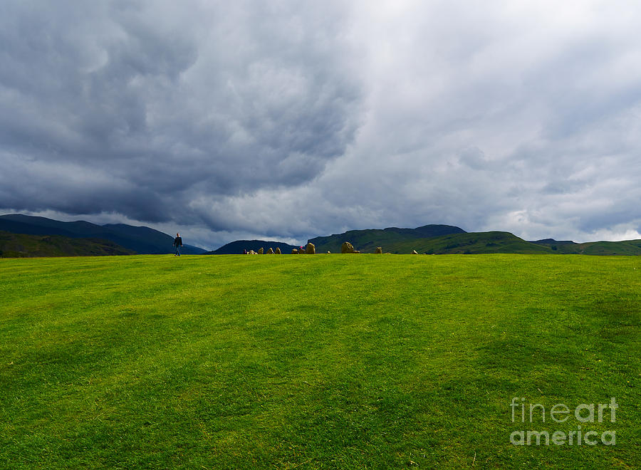 Stormy Sky above Castlerigg Stone Circle Photograph by Louise Heusinkveld