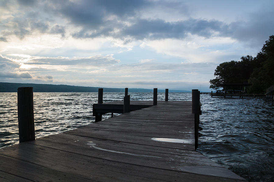 Stormy Sky over Seneca Lake Photograph by Photographic Arts And Design Studio