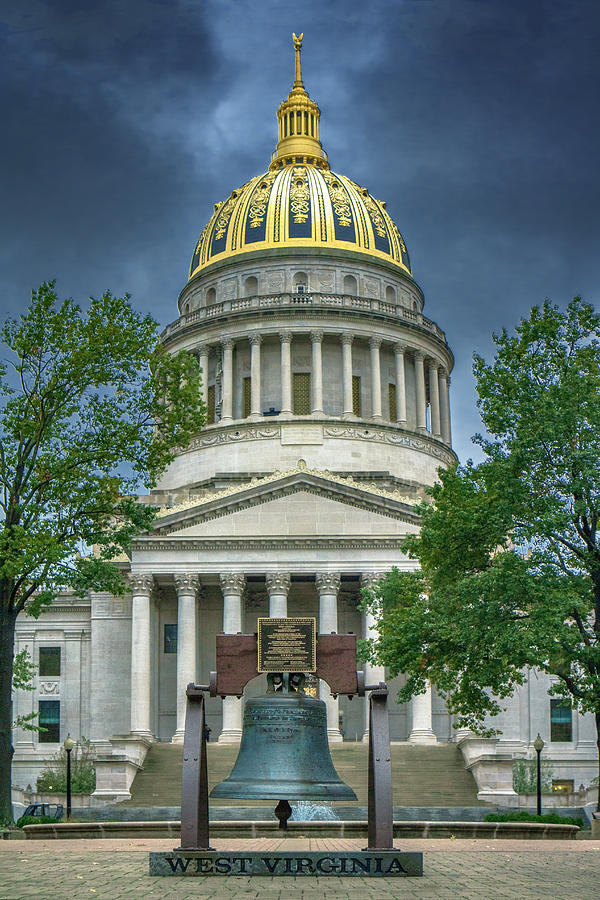 Bell Photograph - Stormy Sky over the Capitol by Mary Almond