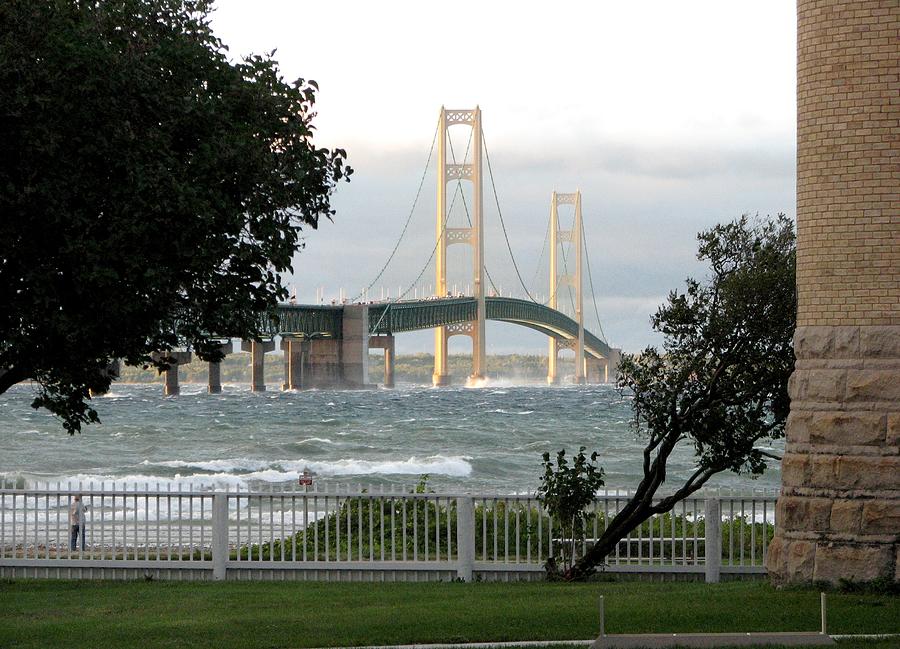 Stormy Straits of Mackinac 2 Photograph by Keith Stokes