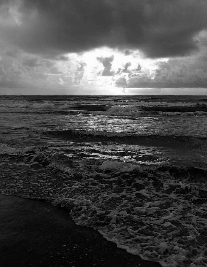 Stormy Sunrise Bw Photograph by Melanie Rader - Fine Art America