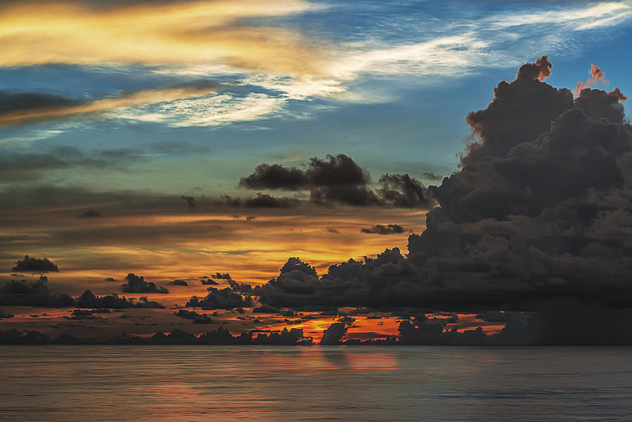 Landscape Photograph - Stormy Sunset by Maria Coulson