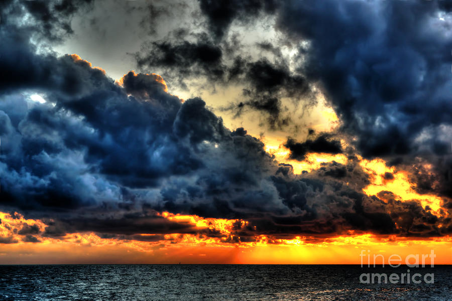 Stormy Sunset Over The Adriatic Photograph
