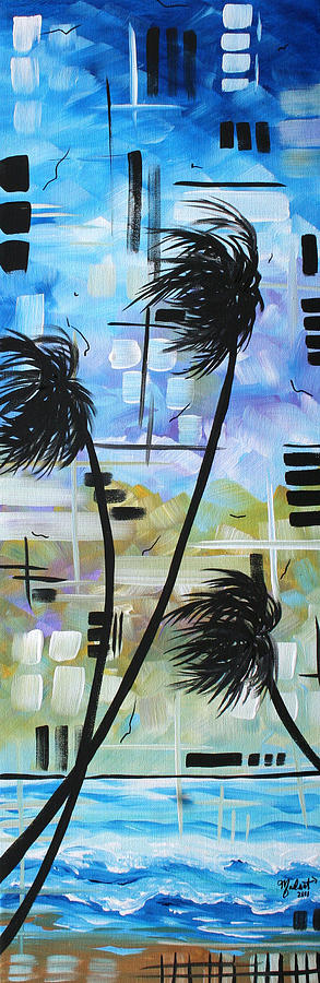 Stormy Tropics by MADART Painting by Megan Aroon