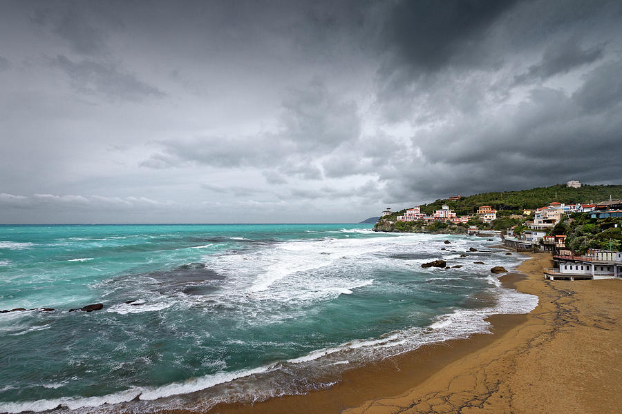 Stormy Tuscan Coast Photograph by Ellen Van Bodegom