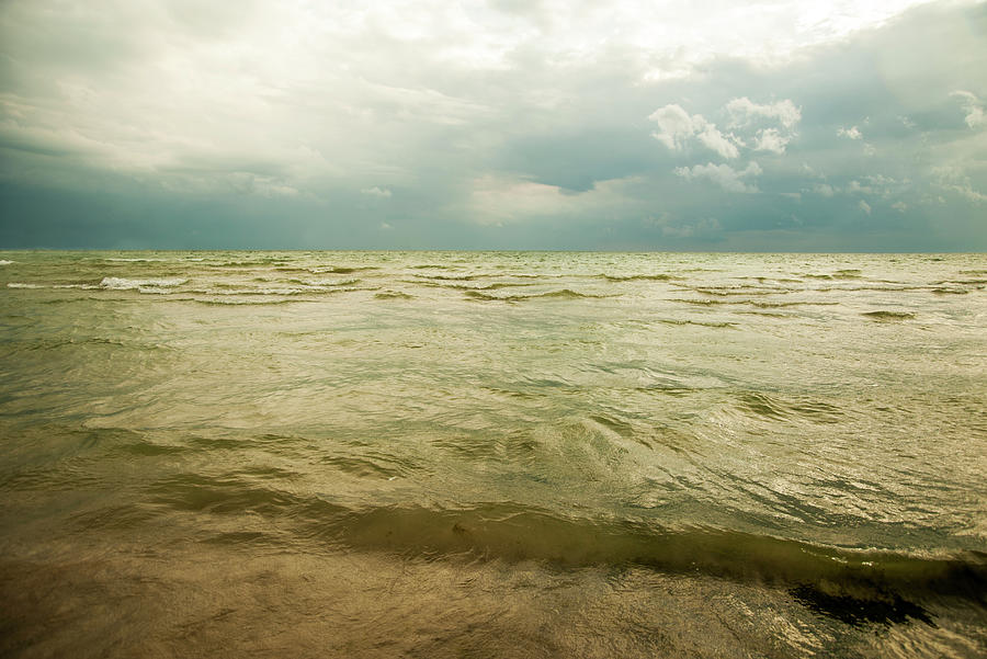 Stormy Water Landscape Photograph by Marlene Ford