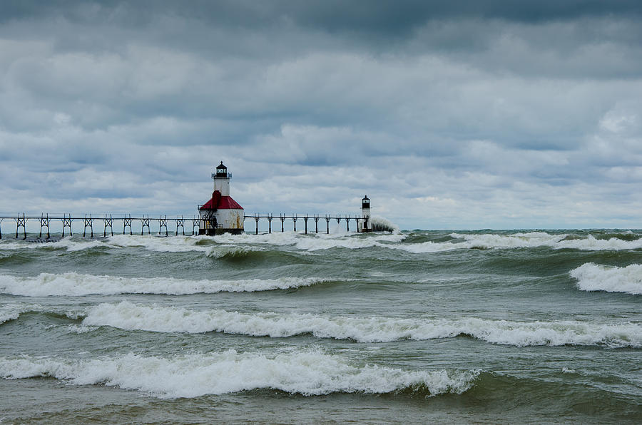 Lake Michigan Photograph - Stormy Waters by Gales Of November