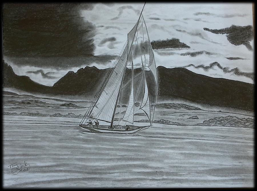 Stormy Weather Drawing by Tony Clark
