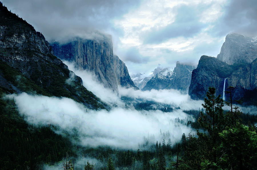 Stormy Yosemite Valley Photograph by Art Wager