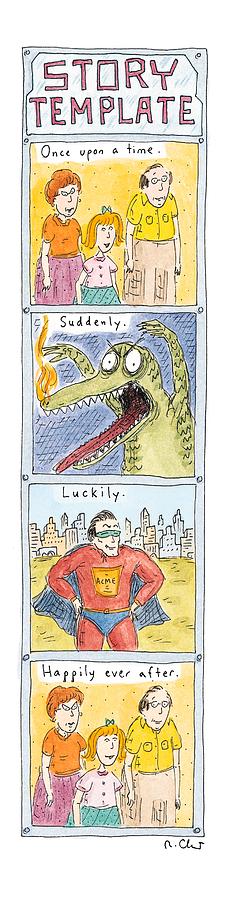 Story Template Drawing by Roz Chast