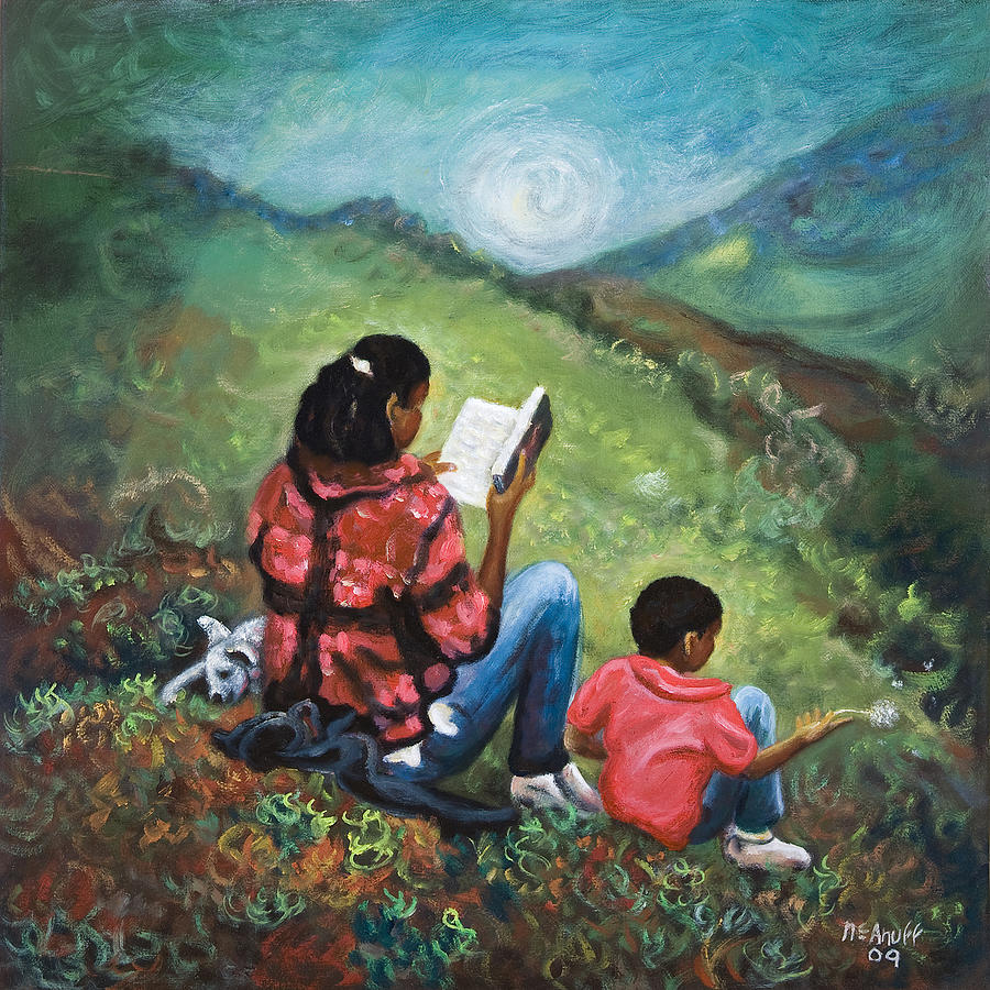 Story Time Painting by Ewan McAnuff