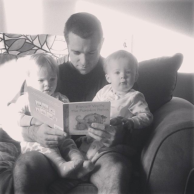 Story Time With Daddy:) Photograph by Annie LaGrange