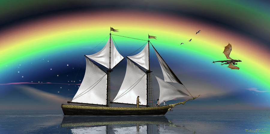 Storybook Voyage Digital Art by Walter Colvin