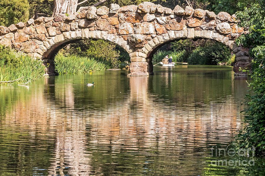 Stow Bridge Reflection Photograph by Kate Brown