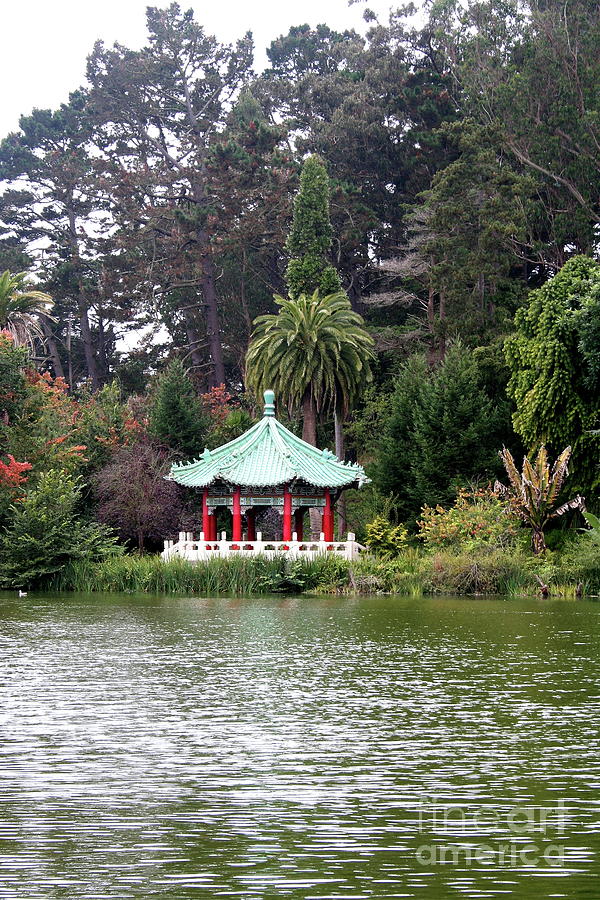 San Francisco Photograph - Stow Lake Chinese Pavilion by Christiane Schulze Art And Photography