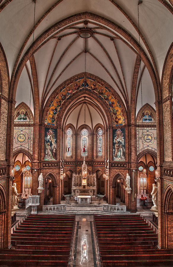 Chicago Photograph - St.Pauls Catholic Church III by Roger Lapinski