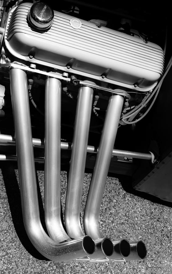 Straight Pipes - Chevrolet Engine Headers Photograph by Steven Milner