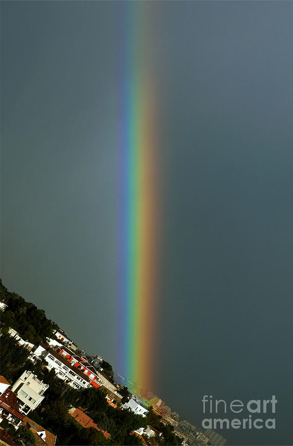 Straight rainbow Photograph by Rod Jones
