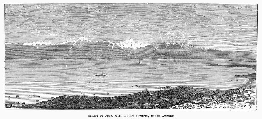 1872 Painting - Strait Of Juan De Fuca by Granger