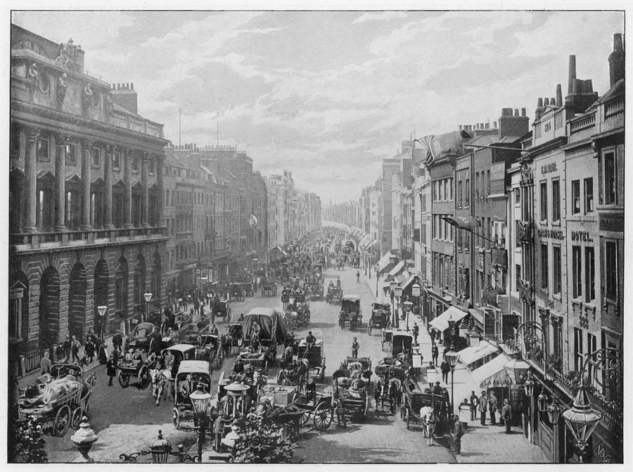 Strand, Looking West Photograph by Mary Evans Picture Library - Fine ...